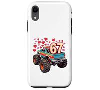 Carcasa para iPhone XR Retro 67 Monster Truck Six Seven Valentine Boys