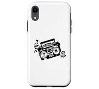 Carcasa para iPhone XR Retro 80s 90s Boom-Box Vintage Cassette Player Graphic tee
