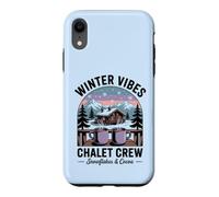 Carcasa para iPhone XR Retro Christmas Winter Vibes Ski Vacation Chalet Crew