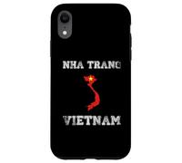 Carcasa para iPhone XR Retro Nha Trang Vietnam Bandera de Vietnam Envejecida