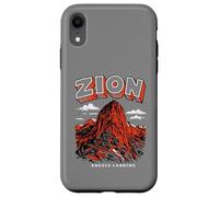 Carcasa para iPhone XR Retro Zion National Park Vintage Style Angels Landing Utah