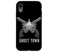 Carcasa para iPhone XR Revólveres Ghost Town Western Vintage Cowboy Outlaw