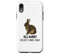 Carcasa para iPhone XR Rex Rabbit Velvet Vibes Solo para fanáticos de Mascotas y Animales