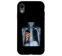 Carcasa para iPhone XR Rib Cage X-Ray Pizza Slice Funny Food Humor Anatomía