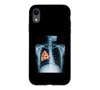 Carcasa para iPhone XR Rib Cage X-Ray Pizza Slice Funny Food Humor Anatomía