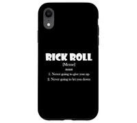 Carcasa para iPhone XR Rick Roll Definition Funny Early 2000's Prank Meme Rick Roll