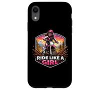 Carcasa para iPhone XR Ride Like A Girl Dirt Bike Rider Motocross Motocross Motocicleta Mujer