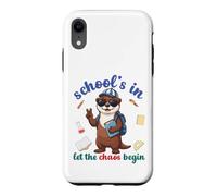 Carcasa para iPhone XR River Otter Regreso a la Escuela Vibra Escuelas En Que Comience el Caos