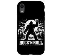 Carcasa para iPhone XR Rock N Roll Bigfoot Sasquatch Yeti Forest Heavy Metal