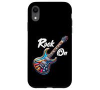 Carcasa para iPhone XR Rock On Guitar Band Funny Rock Guitarrista Niñas Niños Niños