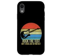 Carcasa para iPhone XR Rock The Test Don't Stress Test Day, Divertido día de exámenes, Profesor
