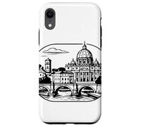 Carcasa para iPhone XR Roma, la Ciudad eterna. Silueta Decorativa.