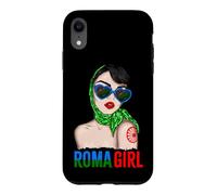 Carcasa para iPhone XR Roma Traveller Girl - Romani Flag Proud Womens