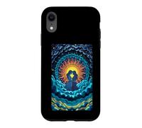 Carcasa para iPhone XR Romántico Pareja Sol Luna Amor Celestial Unión Estrel