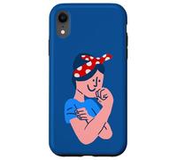 Carcasa para iPhone XR Rosie The Riveter Rockabilly Retro Icono ww2 día de la Mujer