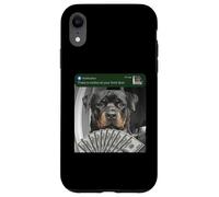 Carcasa para iPhone XR Rottweiler Hay Movimiento en tu Puerta Principal Rottie Silly