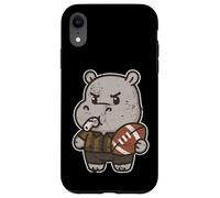 Carcasa para iPhone XR Rugby Hippo Árbitro Dibujos Animados