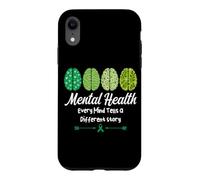 Carcasa para iPhone XR Salud Mental Cada Mente Cuenta una Historia Diferente Positividad