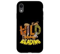 Carcasa para iPhone XR Salvaje sobre la Lectura de Libros Zoo Animales Bibliotecario Día de la Biblioteca
