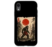 Carcasa para iPhone XR Samurai Bigfoot Japanese Vintage Sasquatch Ukiyo-e Funny