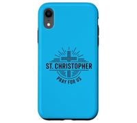 Carcasa para iPhone XR San Cristóbal ruega por Nosotros Cruz católica