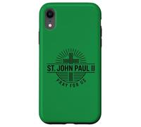 Carcasa para iPhone XR San Juan Pablo II Ruega por Nosotros Devoción Santa Católica