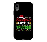 Carcasa para iPhone XR Santa's Favorite Trucker Funny Christmas Trucker Xmas