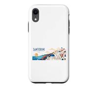 Carcasa para iPhone XR Santorini Grecia Grecia Recuerdo de Viaje de la Isla Griega