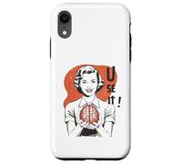 Carcasa para iPhone XR Sarcastic Retro Use It Brain Funny Psychology Mind 1950s