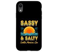 Carcasa para iPhone XR Sassy and Salty Santa Mónica California Retro Tropical