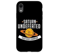 Carcasa para iPhone XR Saturn Undefeated Hula-Hoop Champion Sport Quote Spaceout