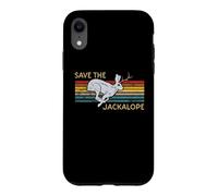 Carcasa para iPhone XR Save The Jackalope - Vintage Rabbit - Camping Cryptozoology