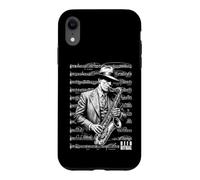 Carcasa para iPhone XR Saxofonista Reed Ritual Saxofonista Vintage Partitura