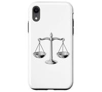 Carcasa para iPhone XR Scales of Justice Libra Star Sign Legal Gift Abogado Juez