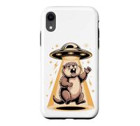 Carcasa para iPhone XR Screaming Marmot UFO Alien Groundhog Meme