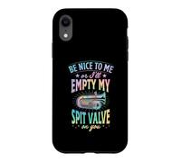Carcasa para iPhone XR Sé Amable Conmigo o vaciaré mi válvula de Escape en tu Tuba