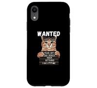 Carcasa para iPhone XR Se Busca a Kitty. Bad for Bad Cattitude, Amante de los Gatos San Valentín