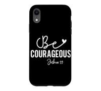 Carcasa para iPhone XR Sé Valiente Josué 1:9 Frase Motivacional Espiritual
