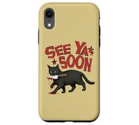 Carcasa para iPhone XR See Ya Soon Dark Cat Meme Design Womens Girls