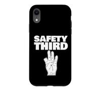 Carcasa para iPhone XR Seguridad Tercer Dedo perdido Divertido Seguridad Tercero