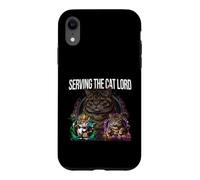 Carcasa para iPhone XR Serving The Cat Lord Funny Feline Royal Master Design