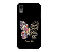 Carcasa para iPhone XR She Is Clothed with Strength & Dignity Bible Proverbs 31:25