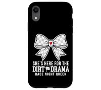 Carcasa para iPhone XR She's Here For The Dirt Drama Race Night Queen