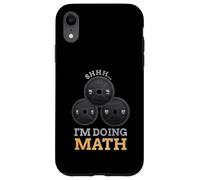 Carcasa para iPhone XR Shhh I'm Doing Matemáticas Fitness Levantamiento de Pesas Entrenamiento de Entrenamiento