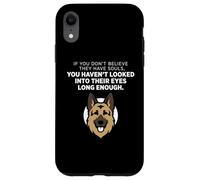 Carcasa para iPhone XR Si no Crees Que tengan Almas Pastor Alemán