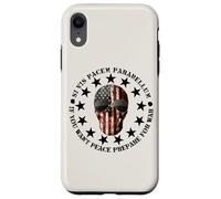 Carcasa para iPhone XR Si Vis Pacem Parabellum Betsy Ross USA Flag Skull Patriotic