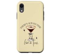 Carcasa para iPhone XR Siempre Hay Tiempo para un Tini Espresso Martini Time Vintage