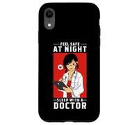 Carcasa para iPhone XR Siéntase Seguro por la Noche y duerma con un médico - Arzt Arztkittel
