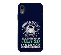 Carcasa para iPhone XR Signo del Zodiaco Cáncer Julio 20 Horóscopo Astrología Cumpleaños