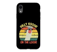 Carcasa para iPhone XR Silly Goose On The Loose Funny Saying Vintage